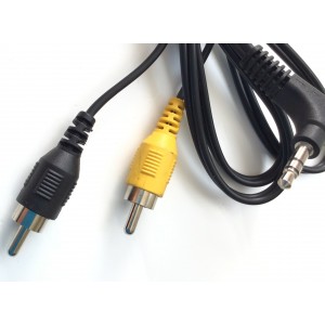 CABLES DE 2 RCA ( NEGRO Y AMARILLO ) MACHO CON AUXILIAR / 3.5MM / COMPATIBLE CON DIFERENTES DISPOSITIVOS, MARCAS Y MODELOS